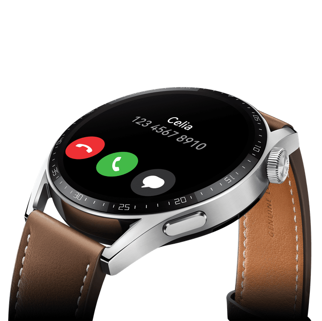 Huawei Watch GT 3 46mm Classic Edition with Leather Strap - Brown - MoreShopping - Smart Watches - Huawei
