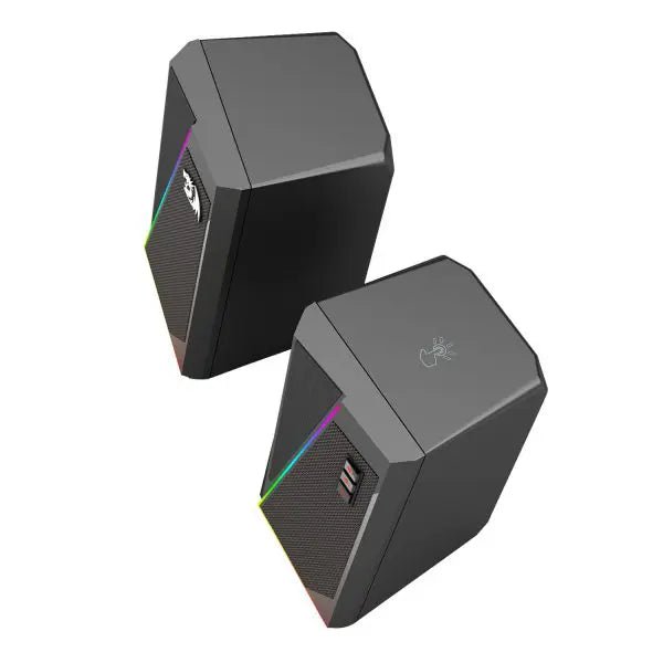 Redragon GS520 USB/3.5mm touch controlled RGB stereo speakers for PC - Black - MoreShopping - PC Speakers - Redragon