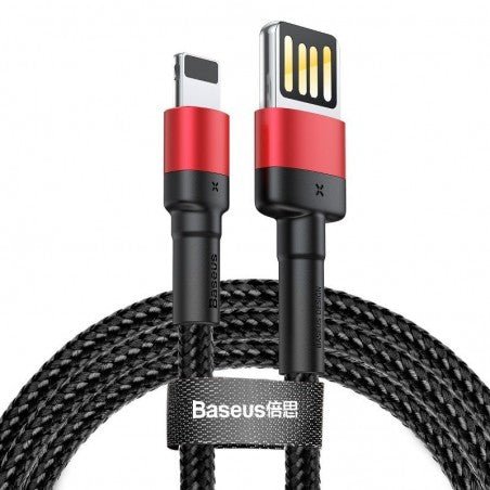 Baseus Cafule Special Edition USB Type A & Lightning, Charging & Data Transfer Cable - Red/Black - MoreShopping - Mobile Cables - Baseus