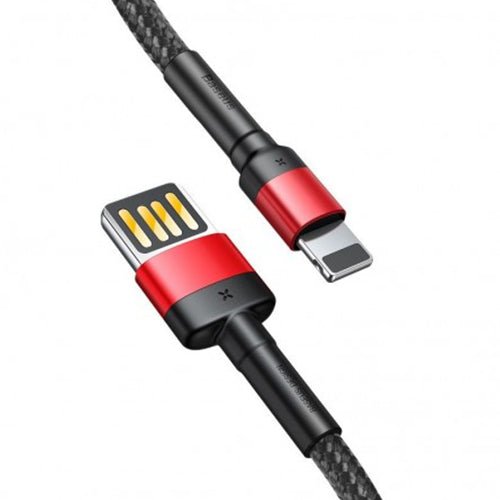 Baseus Cafule Special Edition USB Type A & Lightning, Charging & Data Transfer Cable - Red/Black - MoreShopping - Mobile Cables - Baseus