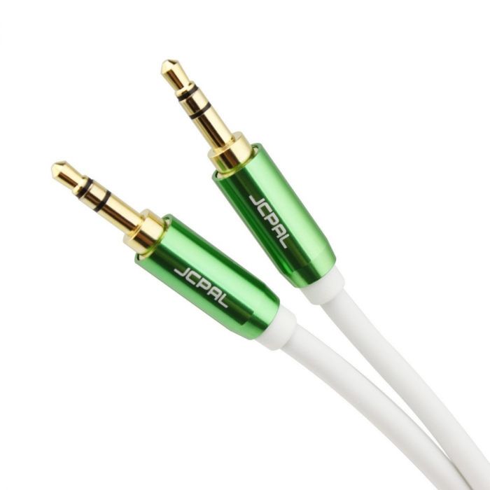 JCPal joy AUX Cable 1.5M 3.5M-audia Jack - White - MoreShopping - Mobile Cables - JCPal