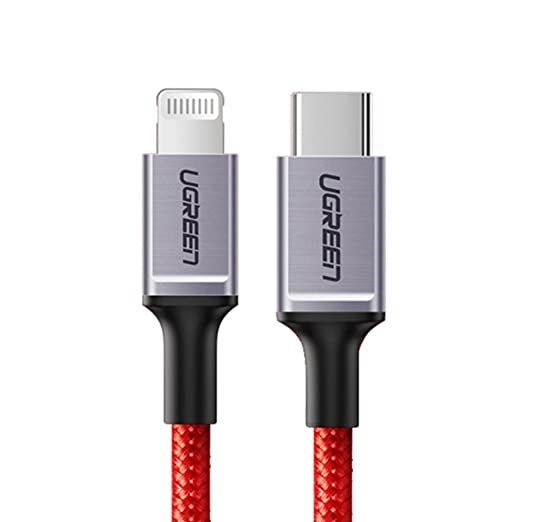 Ugreen Type-C To lightning Cable, 1m, Red - MoreShopping - Mobile Cables - Ugreen