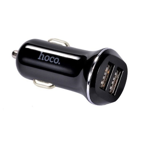 Hoco Car Charger 2x Ports USB - Black - MoreShopping - Chargers - Hoco