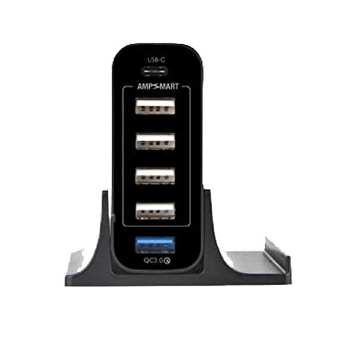 Energea PowerHub 6C+ 1USB-C+6 USB-A QC3 60W Desktop Charger - Black - MoreShopping - More Computer Accessories - Energea