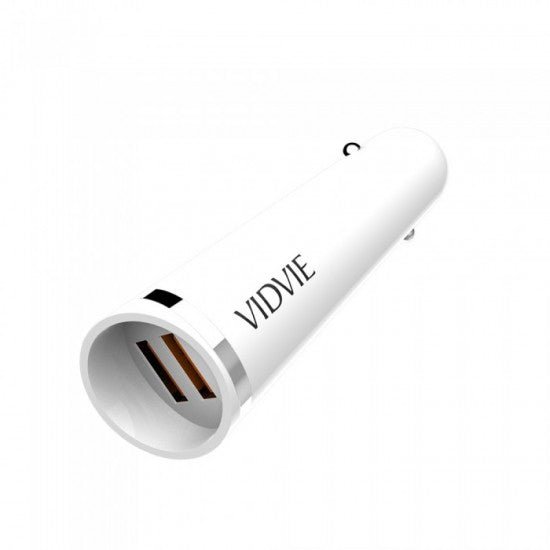 Vidvie CC505 2.4A Fast Car Charger With Type-C Cable - White - MoreShopping - Chargers - Vidvie