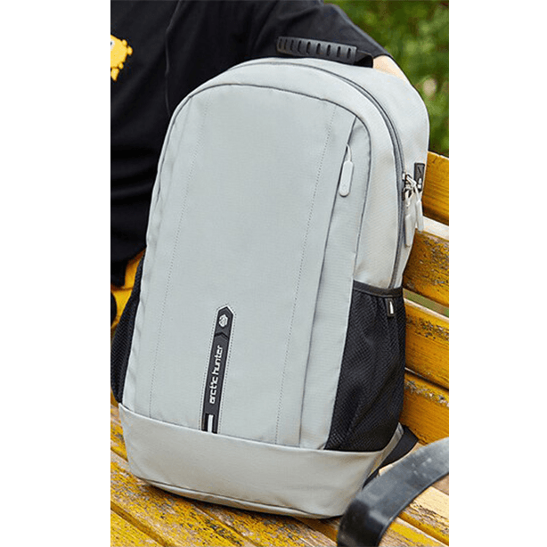 Arctic Hunter B00386 Laptop Backpack, USB Charging Port - Grey - MoreShopping - Laptop Bags - Arctic