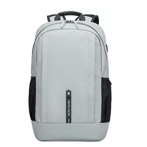 Arctic Hunter B00386 Laptop Backpack, USB Charging Port - Grey - MoreShopping - Laptop Bags - Arctic