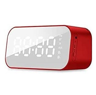 Havit MX701 Mirror Alarm Clock Bluetooth Speaker and FM Radio - RED - MoreShopping - Smart Home - Havit