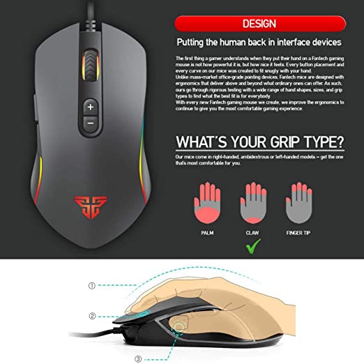 Fantech X9 Thor Gaming Mouse – 4,800 DPI – 7 Programmable Buttons - MoreShopping - Gaming Mouses - Fantech