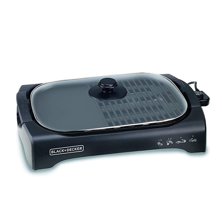 Black and Decker Life Style Healthy Grill 2200 W - Black - MoreShopping - Kitchen Appliance - Black&Decker