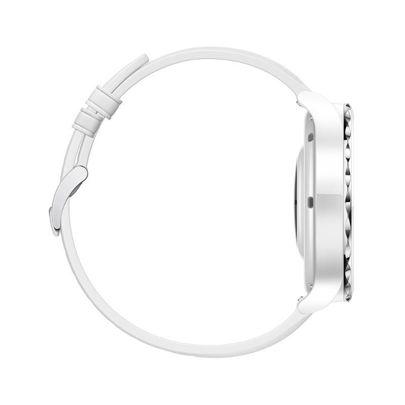 HUAWEI Watch GT 3 Pro Bezel White Ceramic Case White Leather 43mm (International Warranty) - MoreShopping - Wearable Huawei - Huawei