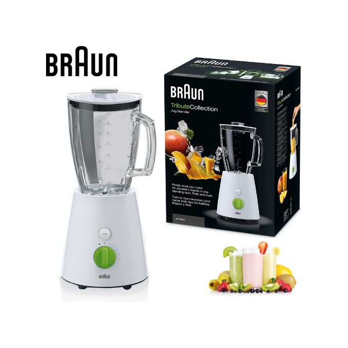 Braun JB3010 Tribute Collection Blender, 800 watt - White - MoreShopping - Kitchen Appliance - Braun