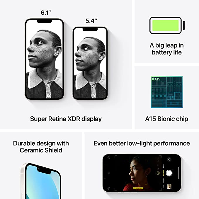 Apple iPhone 13, 128GB - Starilight - MoreShopping - Apple Mobile - Apple