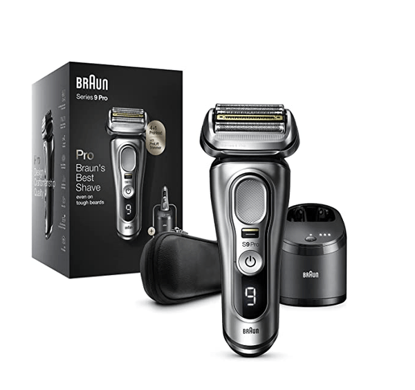 Braun Series 9 Pro Best Shave 4+1 ProHead with ProLift Trimmer & 5in1 SmartCare Center Keeps your shaver like new - Silver - MoreShopping - Men's Personal Care - Braun