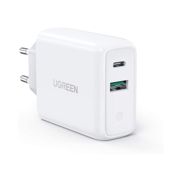 Ugreen 36W USB-C + USB-A Wall Charger - White - MoreShopping - Chargers - Ugreen
