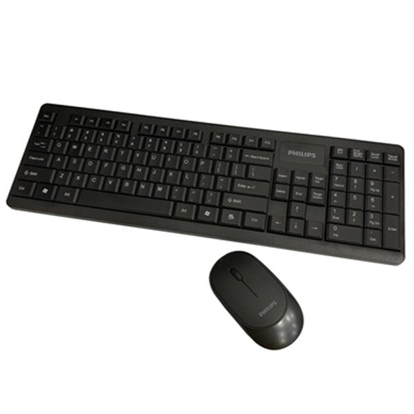 PHILIPS Wireless Keyboard And Mouse Combo - Black - MoreShopping - PC Mouse Compo - Philips