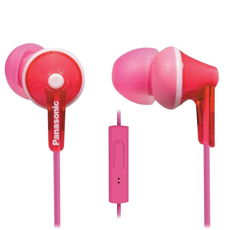 Panasonic RP-TCM125 ErgoFit In-Ear Wired Headphones with Mic - Pink - MoreShopping - Wired Headphones - Panasonic