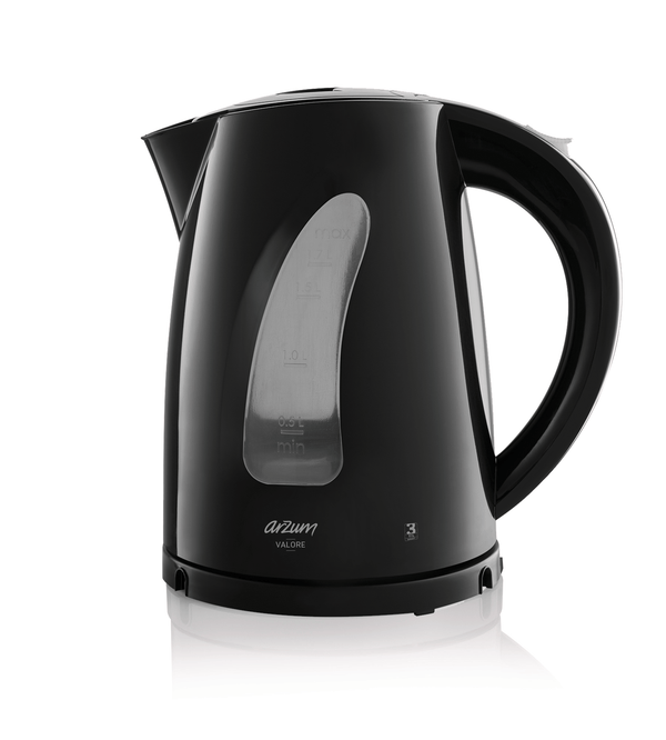 Arzum Kettle 1.7 L 2200W - AR3067 - Black - MoreShopping - Kitchen Appliance - Arzum