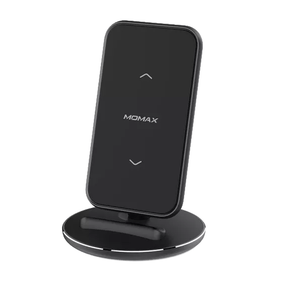 MOMAX Q.Dock 5 15W Vertical Fast Wireless Charging Dock Supports Mobile Phone Vertical/Landscape Charging UD9 - Black - MoreShopping - Wireless Chargers - Momax
