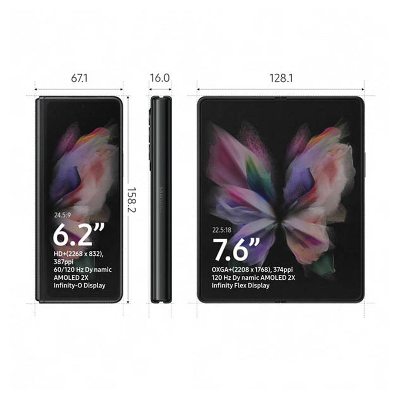 Samsung GALAXY Z Fold 3 5G, 7.6", 512GB, 12GB RAM, 4400 mAh - Phantom Black - MoreShopping - Smart Phones - Samsung