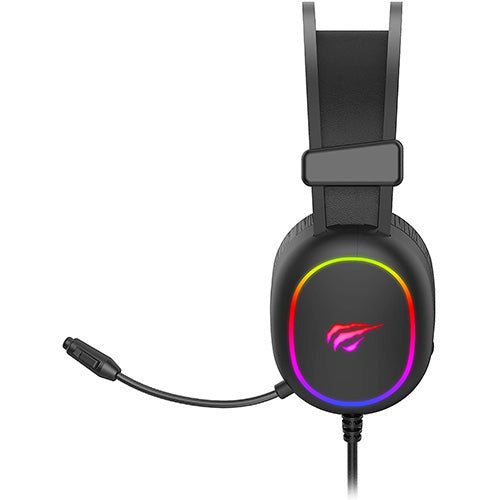 Havit H2016D RGB Wired Gaming Headset with Stereo Surround Sound and HD Mic - Black - MoreShopping - Gaming Headsets - Havit