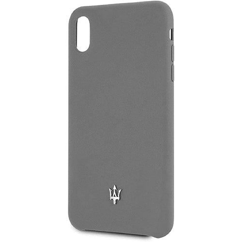 Maserati Granlusso Silicone Case for iPhone Xs Max - Grey - MoreShopping - Covers & Cases - Maserati