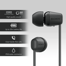 Sony WI-C100 Wireless in-Ear Bluetooth Headphones with Built-in Microphone - Black - MoreShopping - Bluetooth Headphones - Sony