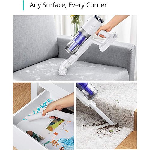 eufy by Anker HomeVac S11 Go, Cordless Stick Vacuum Cleaner, Lightweight, Cordless, 120AW Suction Power, Detachable Battery, Cleans Carpet to Hard Floor - MoreShopping - Small Appliance - eufy