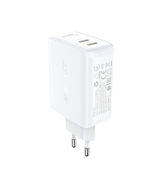 ACEFAST A29 GaN 50W (2xUSB-C) Fast Wall CHARGER PD3.0 - White - MoreShopping - Chargers - ACEFAST