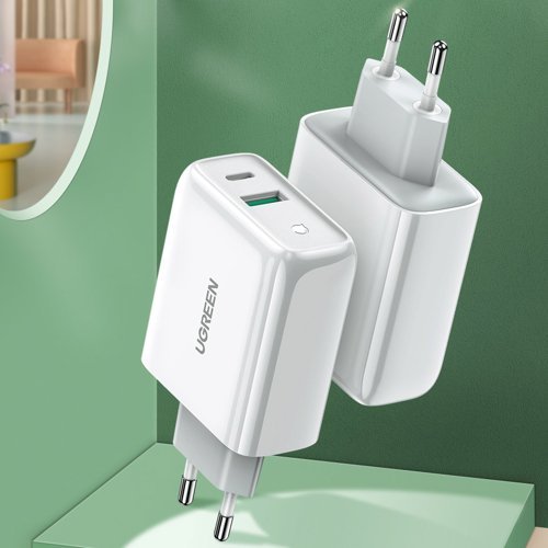Ugreen 36W USB-C + USB-A Wall Charger - White - MoreShopping - Chargers - Ugreen
