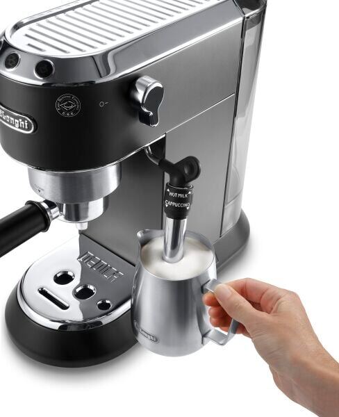 Delonghi Dedica Style Pump Espresso Coffee Machine, 15 Bar, EC 685.BK - Black - MoreShopping - Coffee Machines - Delonghi