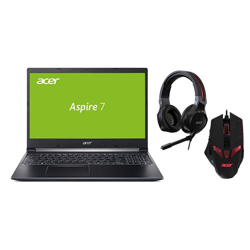 Acer Aspire 7 Core™ i5-1240P, GeForce RTX 3050, 8GB RAM, 512 SSD + Nitro Headset & Nitro Mouse - MoreShopping - Laptops - Acer