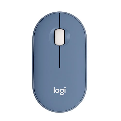 Logitech Pebble M350 Modern, Slim, and Silent Wireless and Bluetooth® Mouse - Blue - MoreShopping - PC Mouses - Logitech