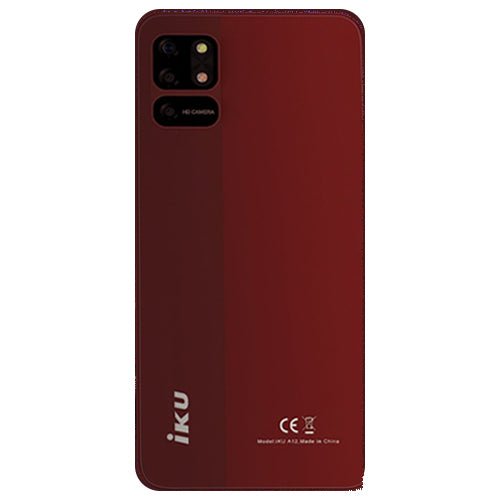IKU A12 Dual SIM, 64GB Memory, 4GB RAM - Maroon - MoreShopping - IKU Mobile - IKU