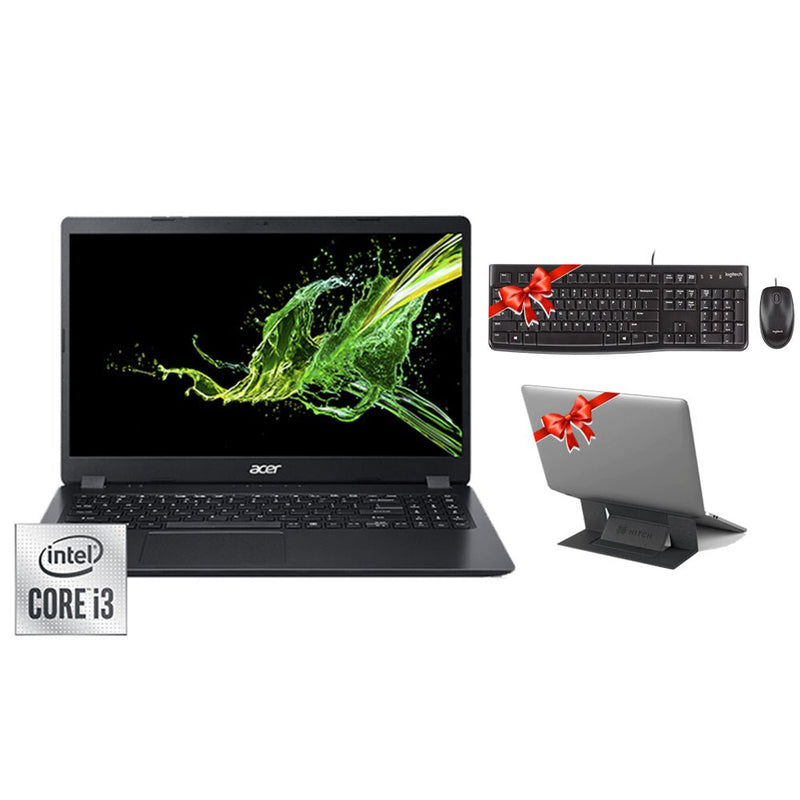 Acer Aspire 3 A315-56-34W3 Core i3-1005G1 - 4GB - 1TB - Integrated Graphics - 15.6 HD + Gift (Logitech MK120 - Hitch Laptop Stand) - MoreShopping - Laptops - Acer