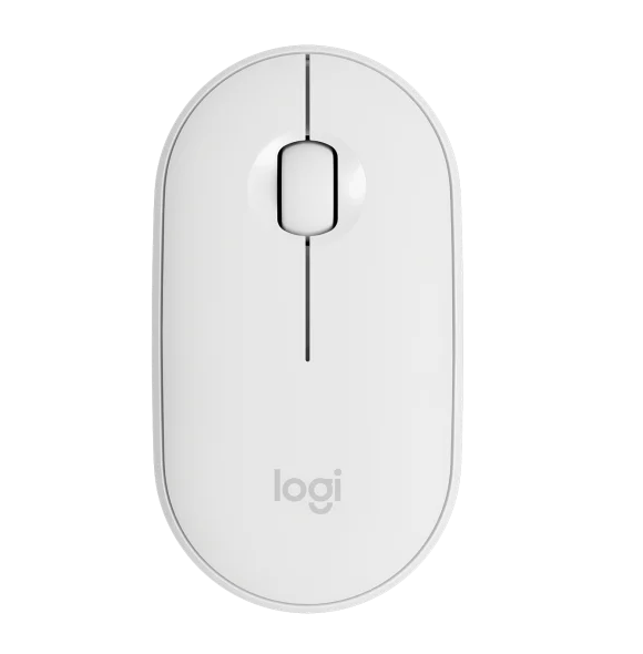 Logitech Pebble M350 Modern, Slim, and Silent Wireless and Bluetooth® Mouse - White - MoreShopping - PC Mouses - Logitech