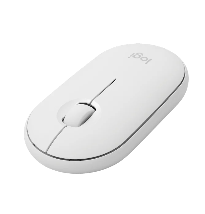 Logitech Pebble M350 Modern, Slim, and Silent Wireless and Bluetooth® Mouse - White - MoreShopping - PC Mouses - Logitech