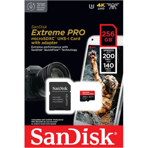 SanDisk 256GB Extreme PRO SDXC UHS-I Card Speed UP TO 200MB/s 4K UHD - MoreShopping - SD Cards - SanDisk