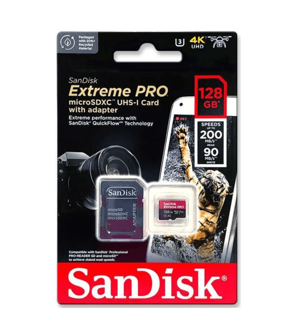 SanDisk 128GB Extreme PRO SDXC UHS-I Card Speed UP TO 200MB/s 4K UHD - MoreShopping - SD Cards - SanDisk