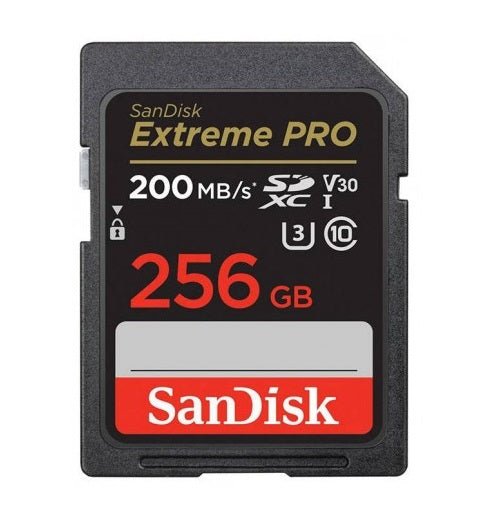 SanDisk 256GB Extreme PRO SDXC UHS-I Card Speed UP TO 200MB/s - C10, U3, V30, 4K UHD, SD Card - MoreShopping - SD Cards - SanDisk