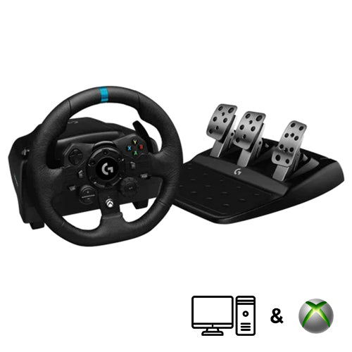Logitech G923 TRUEFORCE Racing wheel for Xbox and PC - Black - MoreShopping - Gaming Controllers - Logitech