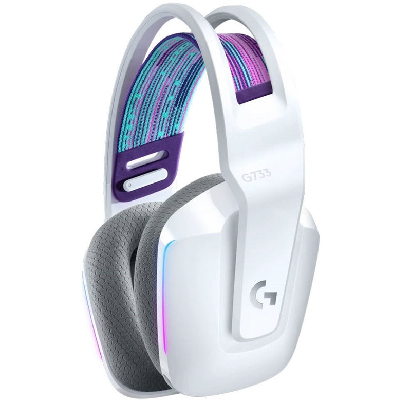 Logitech G733 LIGHTSPEED Wireless RGB Gaming Headset - White - MoreShopping - Gaming Headsets - Logitech